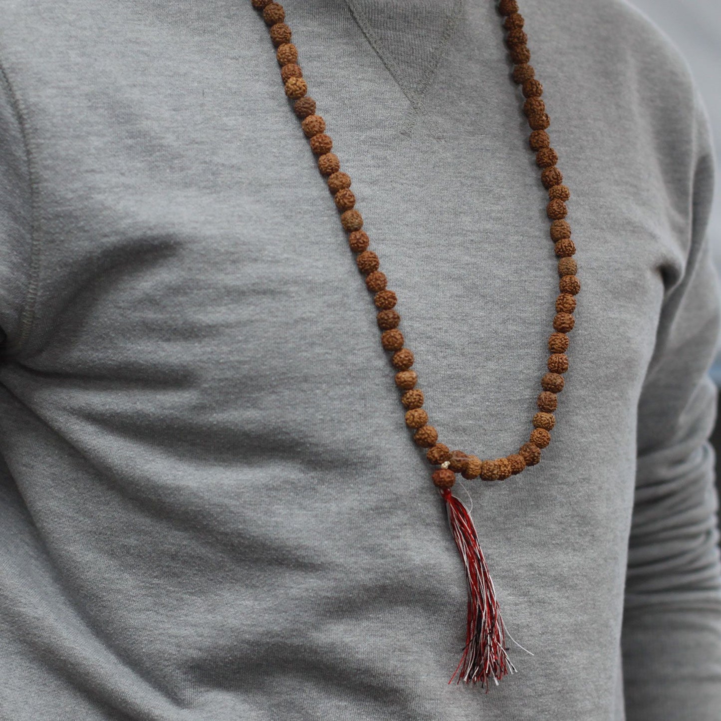 108 Rudraksha Mala - Naturlig