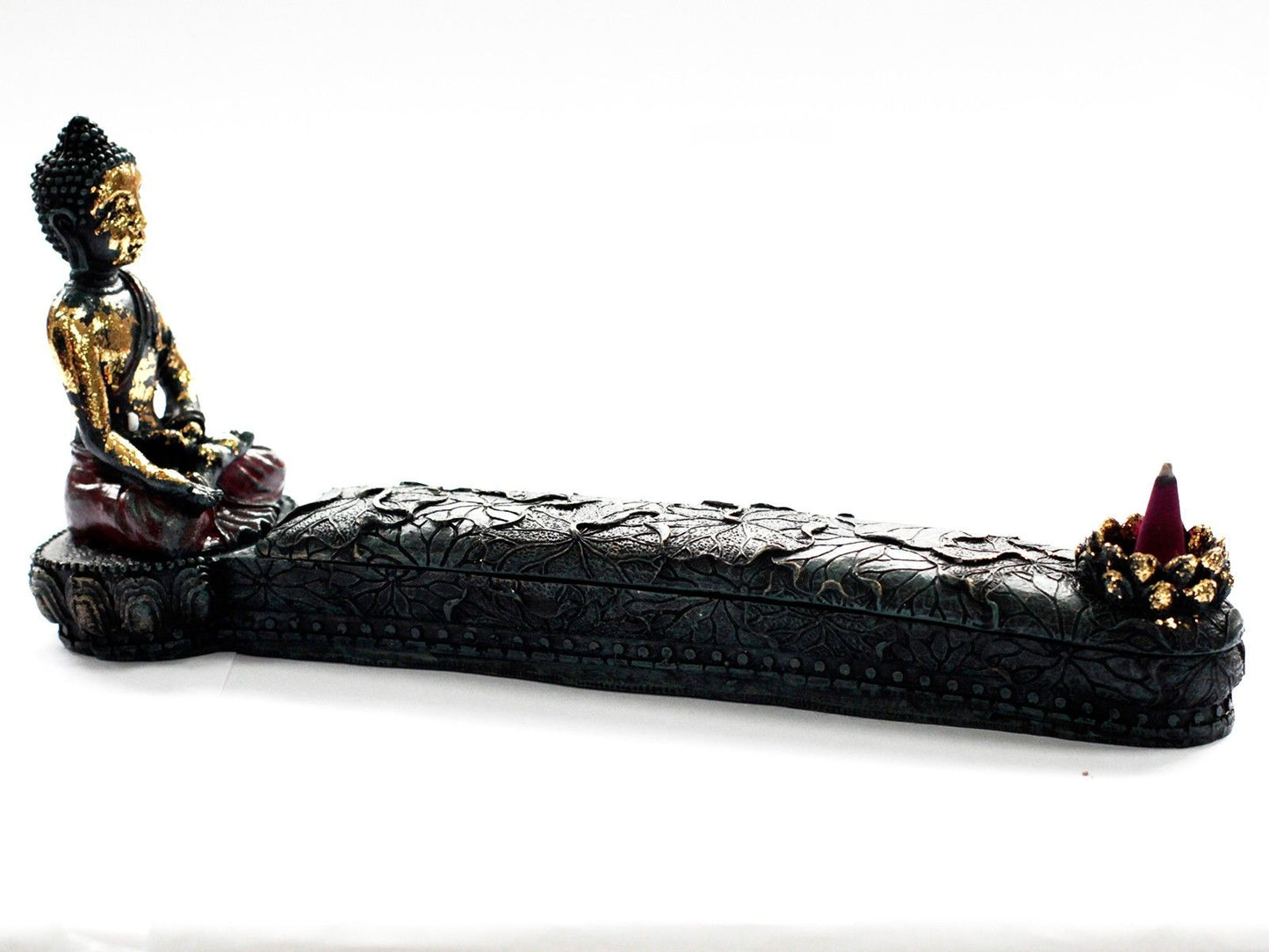 Antik Buddha - Rökelsehållare & Ask