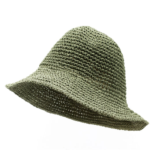 Nomad Sari Floppy Stråsolhatt - Mossgrön