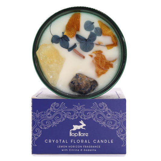 Hop Hare Crystal Magic Flower Candle - Solen