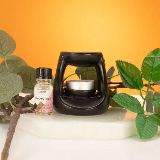 Keramisk Zenoljebrännare – Liten klassisk – Mattsvart