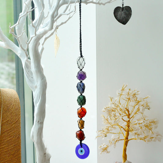 Hängande chakra-stenhalsband - Onda ögat