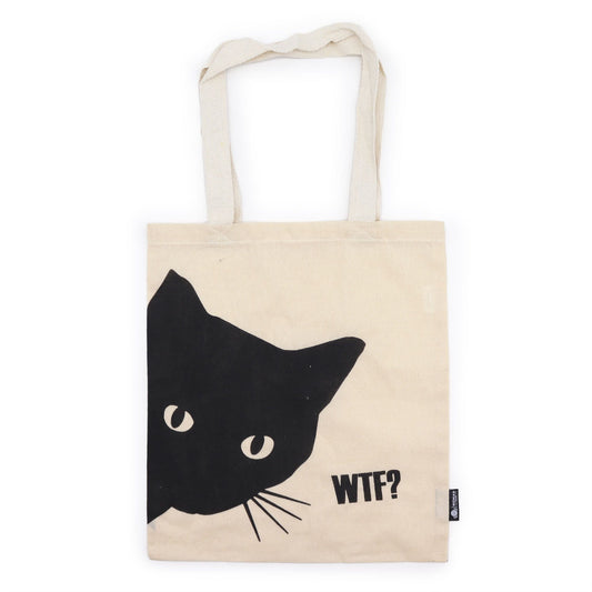 Nomad Sari Nomad Sari Iconic Basic Tote Bag - Black Cat - Natural 4oz