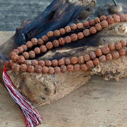 108 Rudraksha Mala - Naturlig