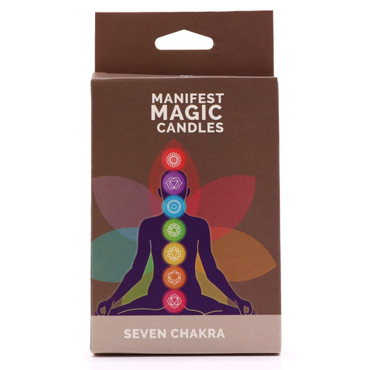 Sju Chakra Manifestationsljus (7-pack)