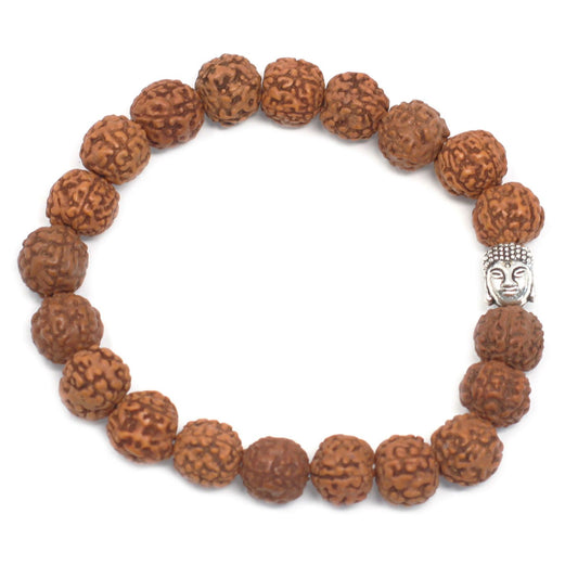 Rudraksha Buddha Bangle Mala – Brun