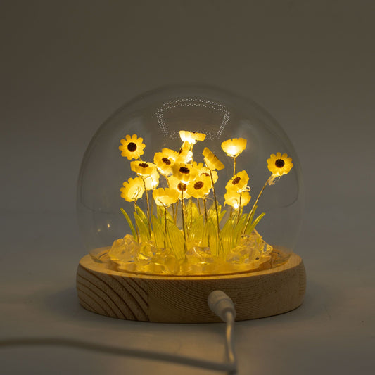 Floral Glow Garden Dome - 20 Solros - LED USB